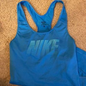Blue NikePro Tank